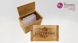 Watch Personalized Wood Recipe Box Organizer on Amazon Live