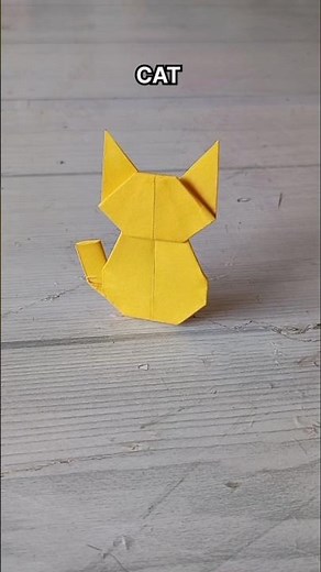 CAT ORIGAMI TUTORIAL| DIY EASY PAPER CAT CRAFT | CUTE CAT ORIGAMI| STEP BY STEP FOLDING| ARTWORK