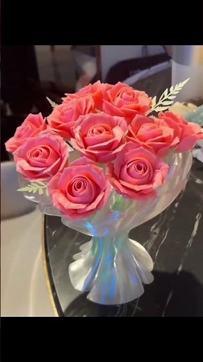 3D printing a bouquet of roses that never wither #filaments #3dprinting #3d #creativity #diy #gift