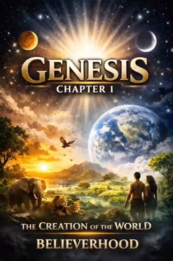 Genesis Chapter 1 Explained in 60 Seconds | The Creation of the World 🌍