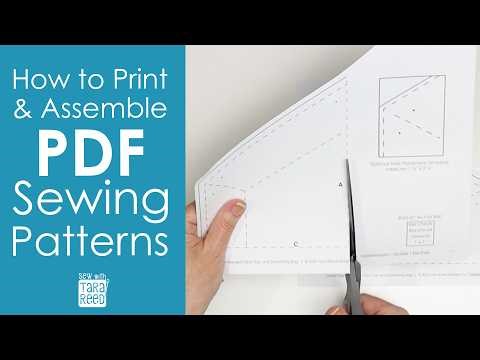 How to Print and Assemble PDF Sewing Patterns