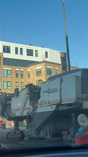 Road pavement machine looks like star wars snow truck