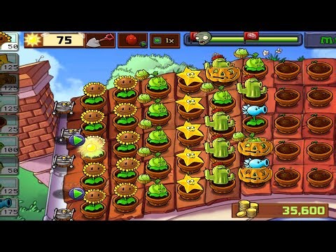 Plants 🌳🌵 Vs Zombies 🧟‍♂️ game Adventure Mode Roof Level 2 Complete gameplay walkthrough