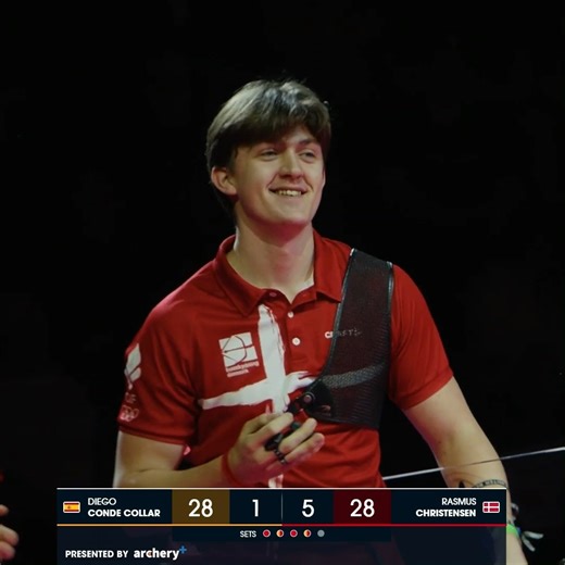 Rasmus Christensen secures his first major victory in Occitanie - Nîmes Archery Tournament. 🥇✨ Watch the full match on archery #IndoorWorldSeries | Indoor Archery World Series