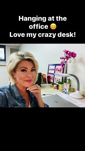 Even I have to laugh at my desk sometimes. When I look around, there’s such a mix of items, but they all bring me joy! ❤️💖 | Kelly Frey, Realtor
