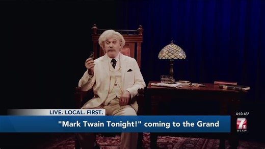 Mark Twain Tonight coming to the Grand Theater