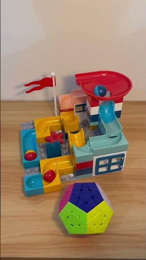 Marble Run Slide Block 11.12e 🔵🔴🟡 Satisfying Build #marblerun #asmr #LearnWithLGT