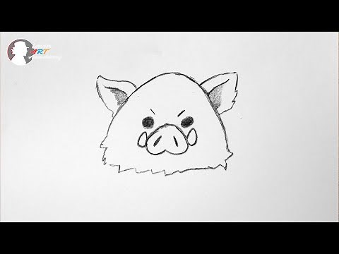How to draw Inosuke cute and easy || Demon Slayer