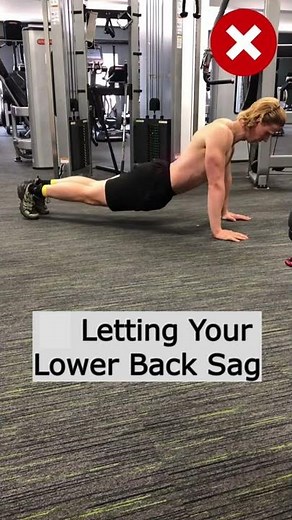 Optimal Lower Back Position in Push Up