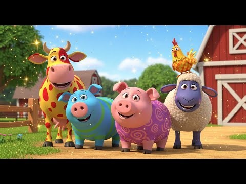 Colors of the Friendly Farm | Fun Color Learning Song for Kids
