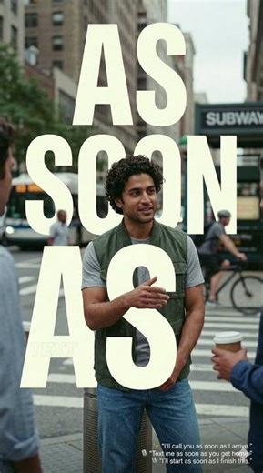 As Soon As — Real English for Talking About Timing