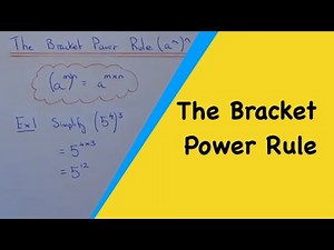 How To Simplify Powers Using The Bracket Power Rule (a^m)^n