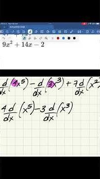 Are You Asked to Solve Derivatives on the EVALUATEC? 😱 Solve This Polynomial Algebraic Function S...
