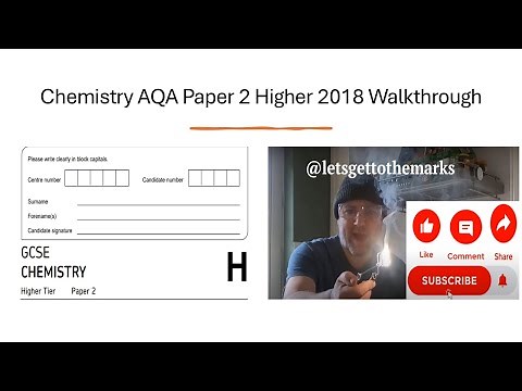Chemistry GCSE AQA Paper 2 Higher 2018