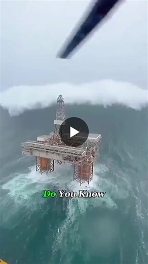 🥡How Does This Oil Platform Survive Monster Waves? 🗻🛬How Oil Platforms Withstand Giant Waves Monster waves pose a significant threat to offshore oil platforms, yet these colossal structures are… | Zohaib Khan
