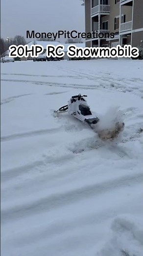 $2500 4 FT Long #RC #Snowmobile #launch #fast #winter #toy #crazy #speed #cool #tech #3dprinted #3d