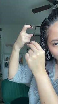 FINGER COILING tutorial #curlyhair #wavyhair #shorts