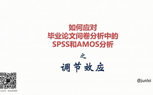 【SPSS/AMOS毕业实战教程】调节效应之Process操作\分析\分解图制作\简单斜率\毕业论文