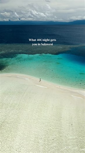 Mélanie Ba on Instagram: "Places like this are so rare 🥹 : imagine a remote deserted island, beach and sandbank, diving and snorkeling… all with the comfort of beautiful bungalows and an amazing restaurant 😍 📌 This is @reconnect.island in Central Sulawesi and honestly, it’s definitely the best stay we’ve had on an island. 💸 From 40€ per night FOR TWO people in low season with meals included. Yes… meals included 🤤 💡 If you’re planning a trip to Sulawesi, you’ll also get an extra 10% off he