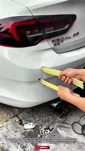 This magic tool made the car look brand new again after a nasty accident