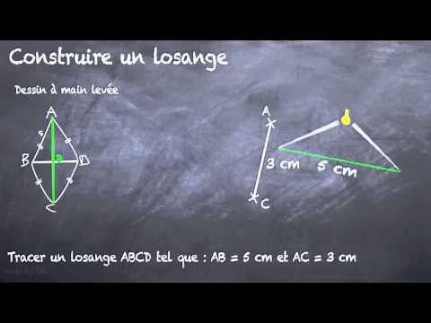 Construire un losange (6eme)