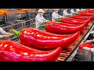 Inside a chili powder factory for export: From chili fields to premium chili powder (full proccess)