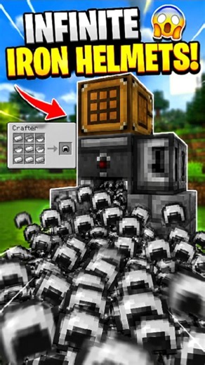 Crafter Made INFINITE Iron Helmets 😱🔥 | Minecraft