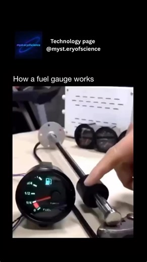 Tech on Instagram: "Ever wondered how that tiny needle on your dashboard tells you exactly how much fuel is left in your tank? It’s not magic, it’s pure engineering! Inside your fuel tank, there’s a simple yet clever device called a float, which rises and falls with the level of fuel. This float is connected to a variable resistor, also known as a potentiometer. As the fuel level changes, the float moves, adjusting the resistance in the circuit. This change in resistance sends a signal to the fu