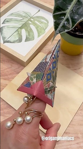 Origami Samurai Helmet 4 #origamimaniacs #papercrafts #origamitutorial #origami #paperart #diy