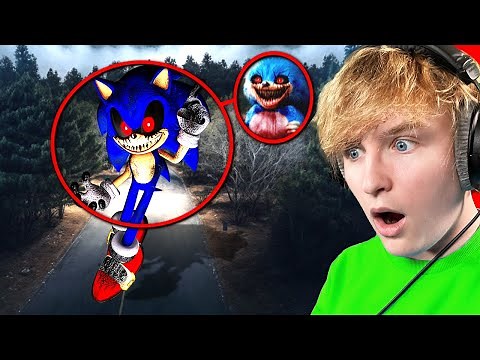 Finding SONIC.EXE with my DRONE.... (SCARY)