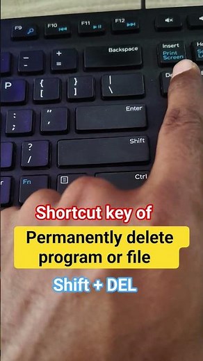 how to delete file permanently in laptop |desktop se file ko permanent delete kaise kre | #shorts