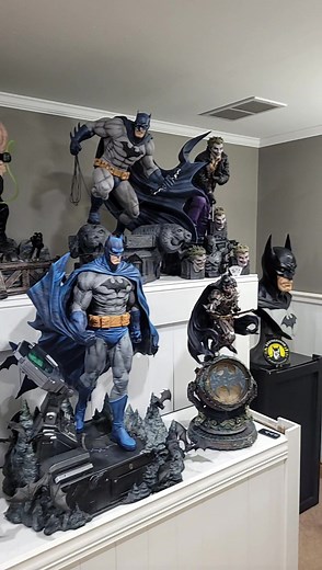 Batman Statue Collector channel on YouTube! #fyp #collectionroom #mancave #mancavechallenge #collection #statuescare #japanese #roomtour
