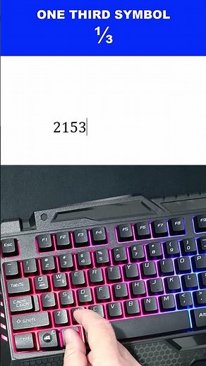 Word Shortcut: How to Type ⅓ (One Third) Fraction in Microsoft Word