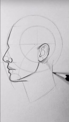 How to draw a sideways face #drawing #drawingprocess #art