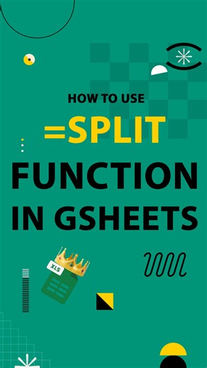 ExcelKingTips | Daily Excel Magic on Instagram: "this is how to use split formula in google sheets"