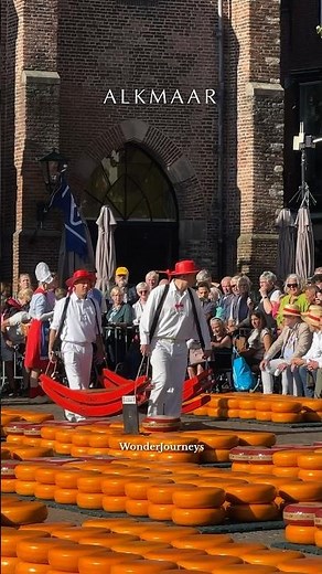 Visit the biggest & oldest cheese market. Alkmaar. Holland. Every Friday.