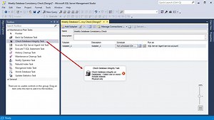 Automate the SQL Server DBCC CheckDB command using Maintenance Plans