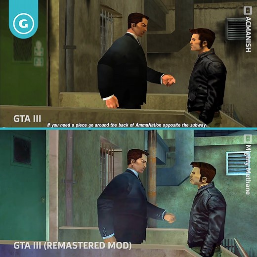 814K views · 10K reactions | GTA III is getting remastered this year! While we wait for that beautiful glow up, here's what the difference between the 2001 OG and a 2021 remaster could look like...  | GameSpot | Facebook