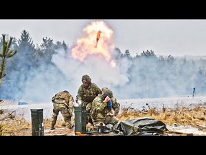 120mm Mortar Live fire | US Army Training 2022
