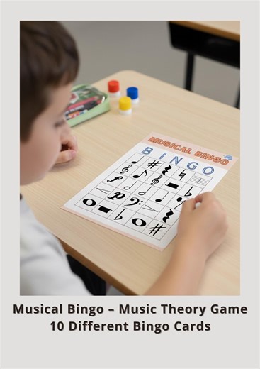 Music Bingo for Kids – Fun Classroom Game Printable - Etsy