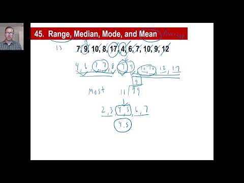 Saxon Math - Algebra 1: 3rd Edition (Lesson 45 - Range, Median, Mode, Mean)