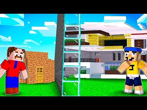 Jeffy vs Marvin MANSION House Battle in Minecraft!