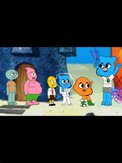 Gumball y Darwin celebran el día de molestar a Calamardo