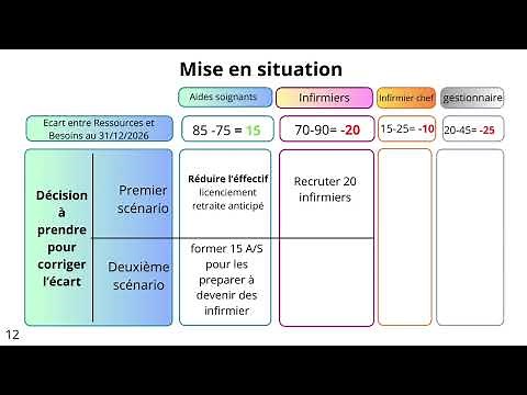 Démarche de la Gestion Prévisionnelle des Emplois et des Compétences (GPEC) avec exercice pratique