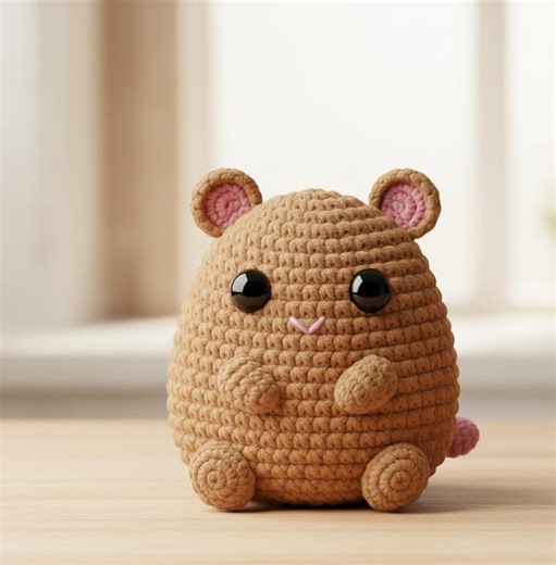Crochet Hamster Pattern PDF, Amigurumi Hamster Tutorial, Easy Crochet Animal Pattern, Stuffed Hamster DIY, Digital Download - Etsy