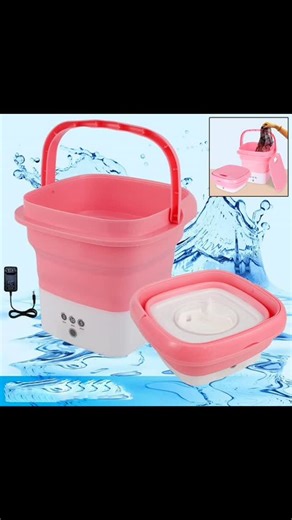 Foldable Electric Washing Bucket – Portable, Space-Saving Mini Washing Machine with 3 Timer Settings – Ideal for Small Laundry, Travel, and Home Use – 1 Set Description:The Foldable Electric Washing Bucket is a revolutionary space-saving solution for small laundry needs. This mini washing machine is perfect for cleaning clothes, delicate items, or small laundry loads, making it ideal for apartments, travel, and even camping. With a foldable design, this washing bucket is easy to store and carry.