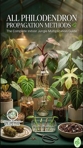 🌿 ALL PHILODENDRON PROPAGATION METHODS 🌱 #Philodendron #PlantPropagation #IndoorJungle #PlantCare