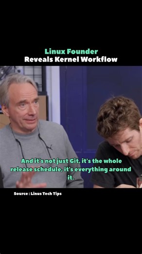 Linux Founder Reveals Linux Kernel Workflow #linux #programmer #knowledge