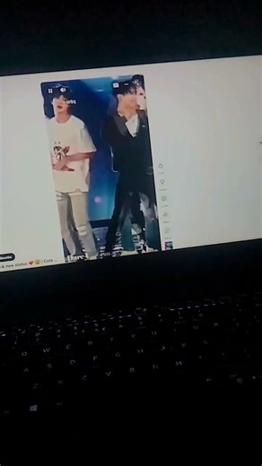 waching on my laptop bts