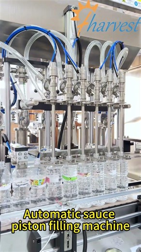 Automatic sauce piston filling machine, piston filler equipment